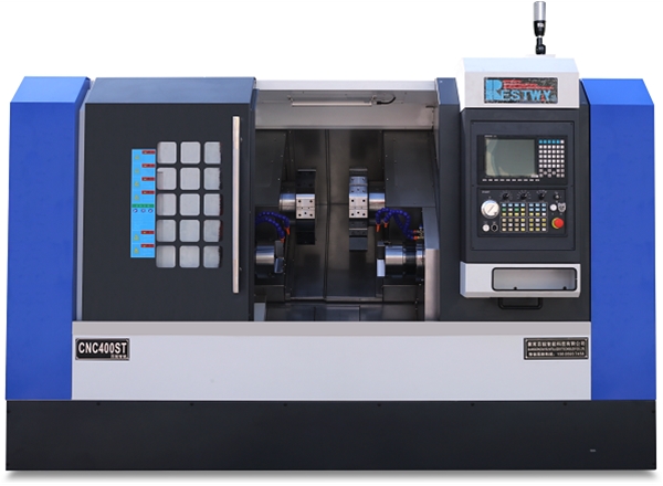 CNC400ST/630ST双主轴双刀塔斜床身电脑数控车床